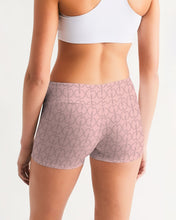 Load image into Gallery viewer, Pale Rose Women&#39;s Mid-Rise Yoga Shorts