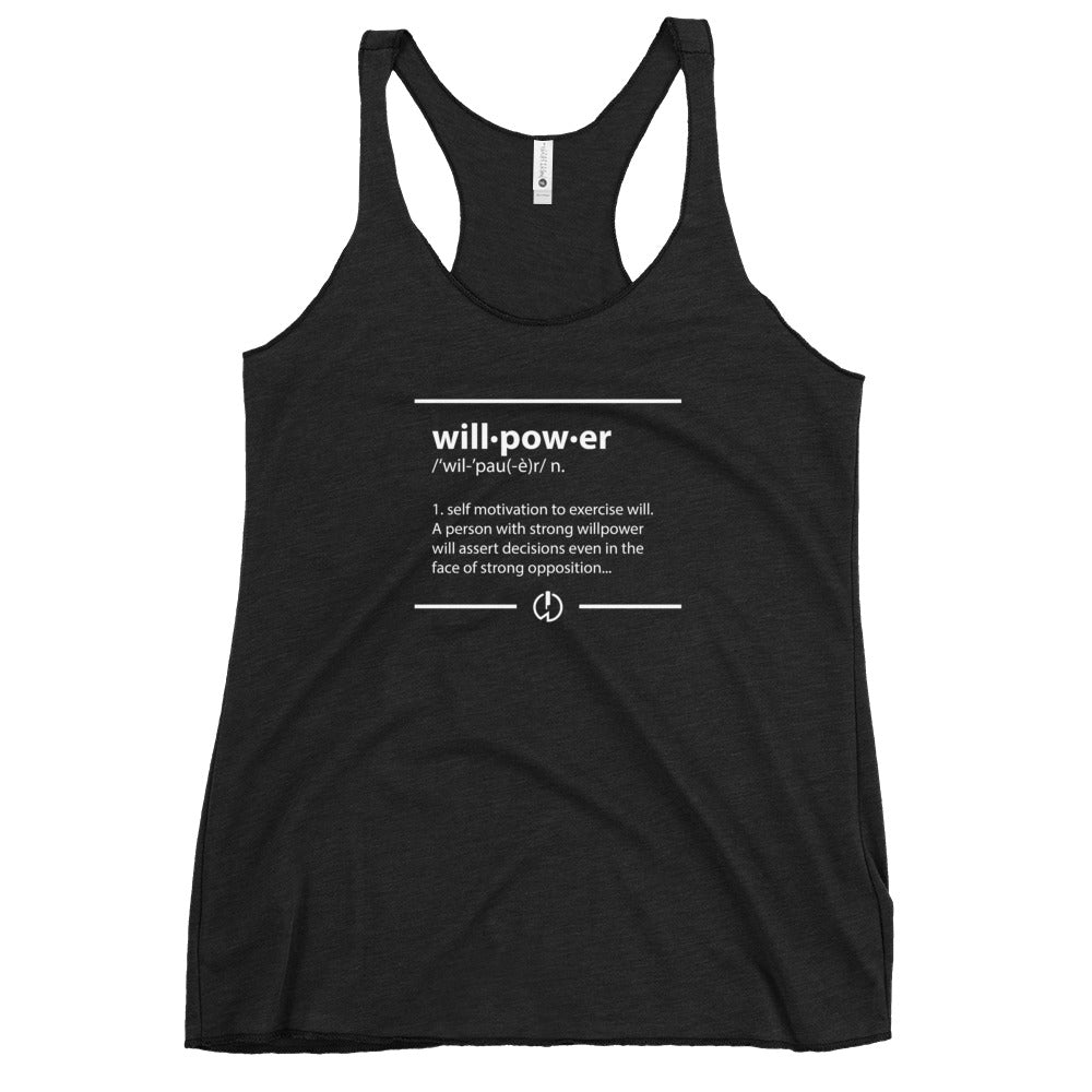 Willpower Defined Women's Racerback Tank