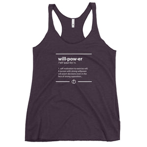 Willpower Defined Women's Racerback Tank