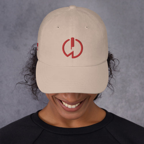 Power Symbol Red Dad hat