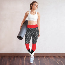 Load image into Gallery viewer, Black Leopard Yoga Leggings