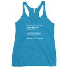 Load image into Gallery viewer, Willpower Defined Women&#39;s Racerback Tank