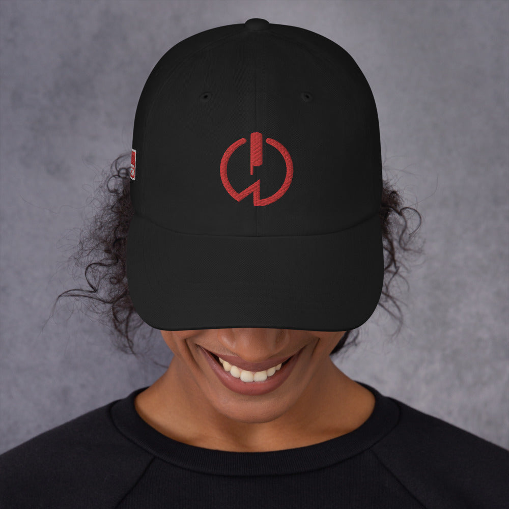 Power Symbol Red Dad hat