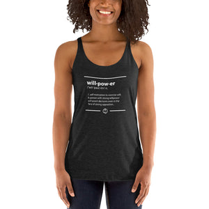 Willpower Defined Women's Racerback Tank