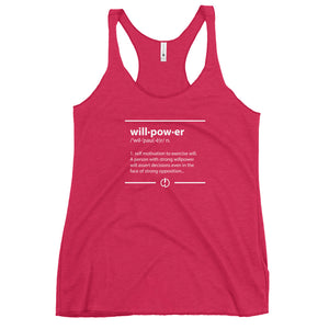 Willpower Defined Women's Racerback Tank