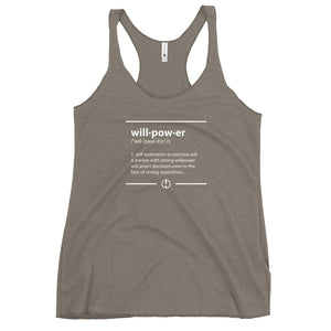 Willpower Defined Women's Racerback Tank