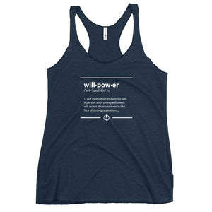 Willpower Defined Women's Racerback Tank