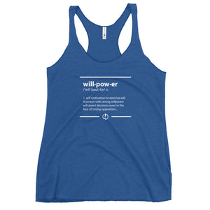 Willpower Defined Women's Racerback Tank